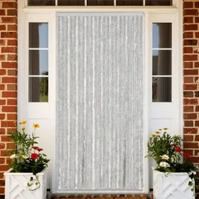 Cortina antimoscas chenilla gris 90x220 cm by vidaXL, Mosquito nets for windows - Ref: Foro24-377349, Price: 61,07 €, Discoun...