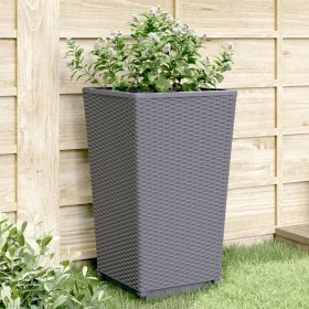 Jardineras 2 unidades PP azul gris 32,5x32,5x57 cm de vidaXL, Maceteros y jardineras - Ref: Foro24-367846, Precio: 72,44 €, D...