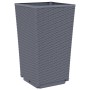 Jardineras 2 unidades PP azul gris 32,5x32,5x57 cm de vidaXL, Maceteros y jardineras - Ref: Foro24-367846, Precio: 72,44 €, D...