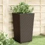 Jardineras 2 unidades PP marrón 32,5x32,5x57 cm de vidaXL, Maceteros y jardineras - Ref: Foro24-367850, Precio: 65,45 €, Desc...