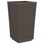 Jardineras 2 unidades PP marrón 32,5x32,5x57 cm de vidaXL, Maceteros y jardineras - Ref: Foro24-367850, Precio: 65,45 €, Desc...
