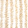 Cortina antimoscas chenilla beige y blanco 56x200 cm de vidaXL, Mosquiteras para ventanas - Ref: Foro24-377340, Precio: 37,63...