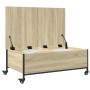 Mesa de centro con ruedas madera ingeniería Sonoma 91x55x34 cm de vidaXL, Mesas de centro - Ref: Foro24-842297, Precio: 89,76...