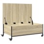 Mesa de centro con ruedas madera ingeniería Sonoma 91x55x34 cm de vidaXL, Mesas de centro - Ref: Foro24-842297, Precio: 89,76...