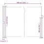 Toldo lateral retráctil marrón 160x300 cm de vidaXL, Sombrillas - Ref: Foro24-4004314, Precio: 110,45 €, Descuento: %