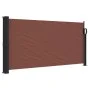 Toldo lateral retráctil marrón 100x500 cm de vidaXL, Sombrillas - Ref: Foro24-4004389, Precio: 76,33 €, Descuento: %