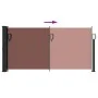 Toldo lateral retráctil marrón 100x500 cm de vidaXL, Sombrillas - Ref: Foro24-4004389, Precio: 76,33 €, Descuento: %