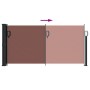 Toldo lateral retráctil marrón 100x500 cm de vidaXL, Sombrillas - Ref: Foro24-4004389, Precio: 81,75 €, Descuento: %