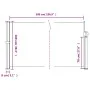 Toldo lateral retráctil marrón 100x500 cm de vidaXL, Sombrillas - Ref: Foro24-4004389, Precio: 76,33 €, Descuento: %