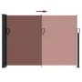 Toldo lateral retráctil marrón 140x500 cm de vidaXL, Sombrillas - Ref: Foro24-4004419, Precio: 102,03 €, Descuento: %