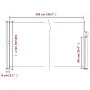 Toldo lateral retráctil marrón 140x500 cm de vidaXL, Sombrillas - Ref: Foro24-4004419, Precio: 102,03 €, Descuento: %