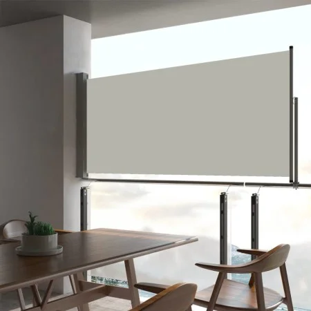 Toldo lateral retráctil de jardín color crema 60x300 cm de vidaXL, Sombrillas - Ref: Foro24-48353, Precio: 50,76 €, Descuento: %