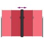 Toldo lateral retráctil rojo 220x1200 cm de vidaXL, Sombrillas - Ref: Foro24-4004867, Precio: 156,17 €, Descuento: %