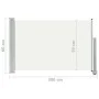 Toldo lateral retráctil de jardín color crema 60x300 cm de vidaXL, Sombrillas - Ref: Foro24-48353, Precio: 50,76 €, Descuento: %
