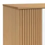 Armario OLDEN madera maciza pino blanco y marrón 76,5x53x172 cm de vidaXL, Armarios roperos - Ref: Foro24-358596, Precio: 256...