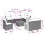 Set de sofás de jardín 8 piezas y cojines ratán sintético negro de vidaXL, Conjuntos de jardín - Ref: Foro24-3260250, Precio:...