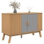 Aparador OLDEN madera maciza pino gris y marrón 114x43x73,5 cm de vidaXL, Aparadores - Ref: Foro24-358610, Precio: 153,73 €, ...