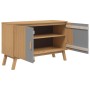 Aparador OLDEN madera maciza pino gris y marrón 114x43x73,5 cm de vidaXL, Aparadores - Ref: Foro24-358610, Precio: 153,73 €, ...