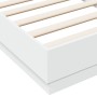 Estructura de cama madera de ingeniería blanca 90x190 cm de vidaXL, Camas y somieres - Ref: Foro24-839630, Precio: 75,03 €, D...