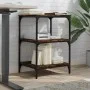 Soporte de impresora 3 niveles roble ahumado 50x41x75 cm de vidaXL, Soportes para impresoras - Ref: Foro24-842288, Precio: 46...