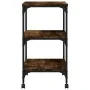 Soporte de impresora 3 niveles roble ahumado 50x41x75 cm de vidaXL, Soportes para impresoras - Ref: Foro24-842288, Precio: 46...