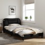 Estructura de cama con cabecero de tela negro 100x200 cm de vidaXL, Camas y somieres - Ref: Foro24-3207753, Precio: 164,56 €,...