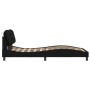 Estructura de cama con cabecero de tela negro 100x200 cm de vidaXL, Camas y somieres - Ref: Foro24-3207753, Precio: 164,56 €,...