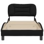 Estructura de cama con cabecero de tela negro 80x200 cm de vidaXL, Camas y somieres - Ref: Foro24-3207732, Precio: 136,34 €, ...