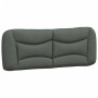Estructura de cama con cabecero tela gris oscuro 180x200 cm de vidaXL, Camas y somieres - Ref: Foro24-3207787, Precio: 261,03...