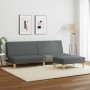 Sofá cama de 2 plazas con taburete tela gris oscuro de vidaXL, Sofás - Ref: Foro24-3216225, Precio: 280,53 €, Descuento: %