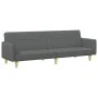 Sofá cama de 2 plazas con taburete tela gris oscuro de vidaXL, Sofás - Ref: Foro24-3216244, Precio: 320,14 €, Descuento: %