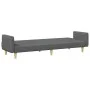 Sofá cama de 2 plazas con taburete tela gris oscuro de vidaXL, Sofás - Ref: Foro24-3216244, Precio: 320,14 €, Descuento: %