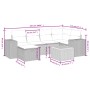 Set de sofás de jardín 7 piezas con cojines ratán PE gris de vidaXL, Conjuntos de jardín - Ref: Foro24-3265176, Precio: 421,0...