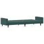 Sofá cama de 2 plazas con taburete terciopelo verde oscuro de vidaXL, Sofás - Ref: Foro24-3216238, Precio: 322,67 €, Descuent...