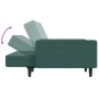 Sofá cama de 2 plazas con taburete terciopelo verde oscuro de vidaXL, Sofás - Ref: Foro24-3216238, Precio: 330,06 €, Descuent...