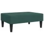 Sofá cama de 2 plazas con taburete terciopelo verde oscuro de vidaXL, Sofás - Ref: Foro24-3216238, Precio: 322,67 €, Descuent...