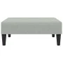 Sofá cama 2 plazas con almohadas taburete terciopelo gris claro de vidaXL, Sofás - Ref: Foro24-3216219, Precio: 328,33 €, Des...