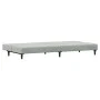 Sofá cama de 2 plazas con taburete terciopelo gris claro by vidaXL, Sofas - Ref: Foro24-3216231, Price: 281,88 €, Discount: %