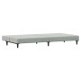 Sofá cama de 2 plazas con taburete terciopelo gris claro de vidaXL, Sofás - Ref: Foro24-3216231, Precio: 286,29 €, Descuento: %