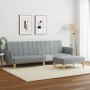 Sofá cama de 2 plazas con taburete tela gris claro de vidaXL, Sofás - Ref: Foro24-3216246, Precio: 319,38 €, Descuento: %