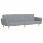 Sofá cama de 2 plazas con taburete tela gris claro de vidaXL, Sofás - Ref: Foro24-3216246, Precio: 332,40 €, Descuento: %