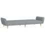 Sofá cama de 2 plazas con taburete tela gris claro de vidaXL, Sofás - Ref: Foro24-3216246, Precio: 319,38 €, Descuento: %