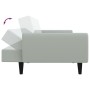 Sofá cama de 2 plazas con taburete terciopelo gris claro de vidaXL, Sofás - Ref: Foro24-3216250, Precio: 321,06 €, Descuento: %