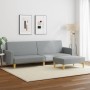 Sofá cama de 2 plazas con taburete tela gris claro de vidaXL, Sofás - Ref: Foro24-3216227, Precio: 313,51 €, Descuento: %