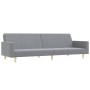 Sofá cama de 2 plazas con taburete tela gris claro de vidaXL, Sofás - Ref: Foro24-3216227, Precio: 313,51 €, Descuento: %
