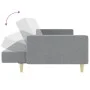 Sofá cama de 2 plazas con taburete tela gris claro de vidaXL, Sofás - Ref: Foro24-3216227, Precio: 328,01 €, Descuento: %