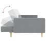 Sofá cama de 2 plazas con taburete tela gris claro de vidaXL, Sofás - Ref: Foro24-3216227, Precio: 313,51 €, Descuento: %