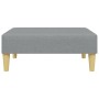 Sofá cama de 2 plazas con taburete tela gris claro de vidaXL, Sofás - Ref: Foro24-3216227, Precio: 313,51 €, Descuento: %