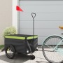 Remolque para bicicleta hierro negro y verde 30 kg de vidaXL, Remolques para bicicletas - Ref: Foro24-94102, Precio: 98,88 €,...