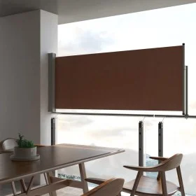 Toldo lateral retráctil de jardín marrón 100x300 cm de vidaXL, Sombrillas - Ref: Foro24-48340, Precio: 61,15 €, Descuento: %